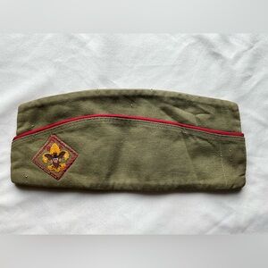 Vintage Boys Scout of America Garrison Cap Hat Size Medium
